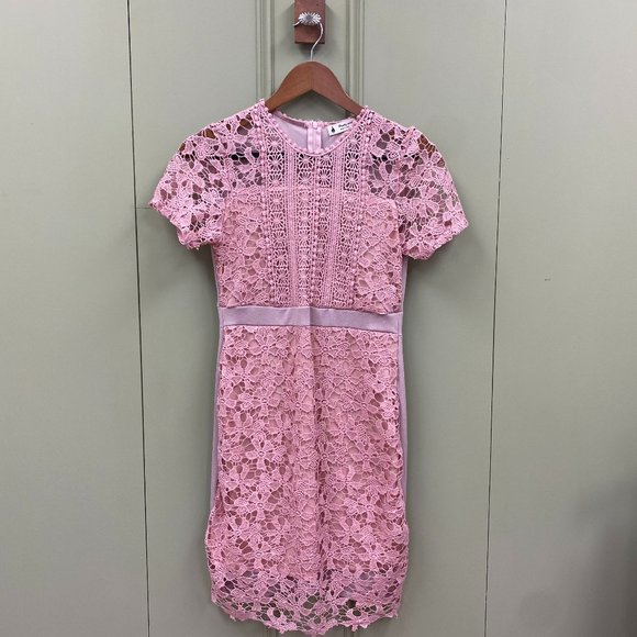 Pink Crochet Dress - Picture 1 of 3